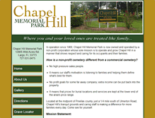 Tablet Screenshot of chapelhillmemprk.org
